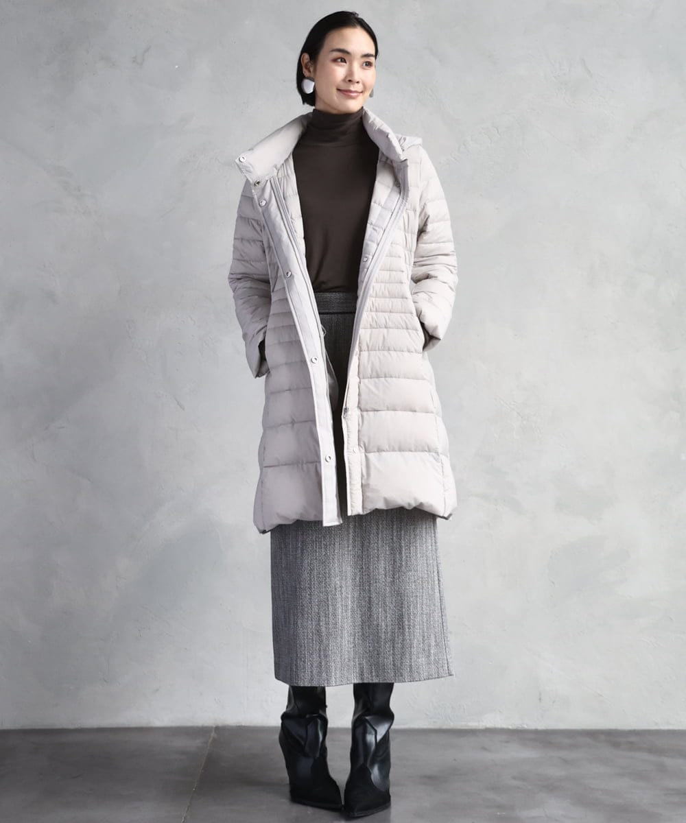 FMVBD41610 MICHEL KLEIN(ミッシェルクラン) [定番人気]2WAYストレッチダウンミドルコート ネイビー