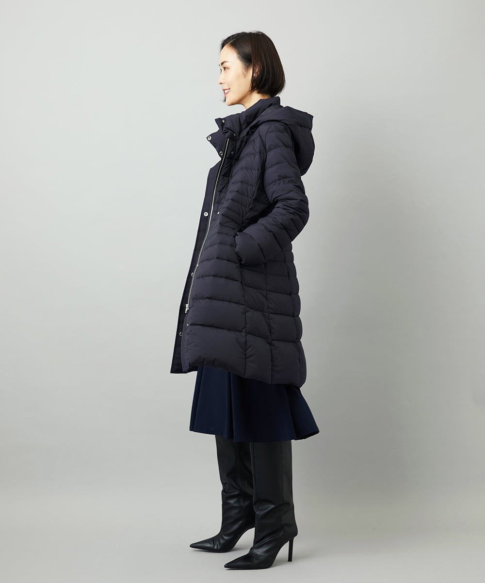 FMVBD41610 MICHEL KLEIN(ミッシェルクラン) [定番人気]2WAYストレッチダウンミドルコート ネイビー
