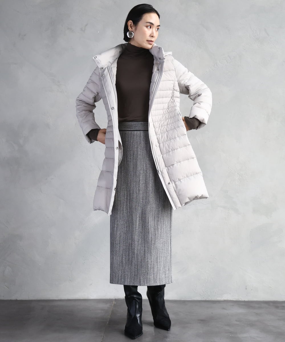 FMVBD41610 MICHEL KLEIN(ミッシェルクラン) [定番人気]2WAYストレッチダウンミドルコート ネイビー