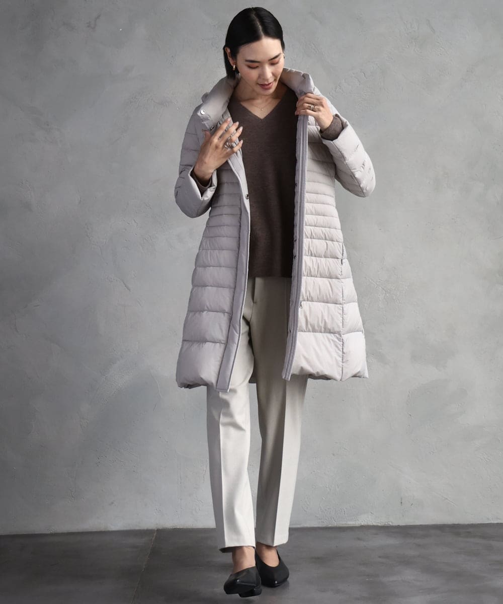 FMVBD41610 MICHEL KLEIN(ミッシェルクラン) [定番人気]2WAYストレッチダウンミドルコート ネイビー