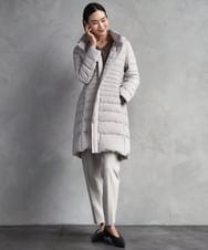 FMVBD41610 MICHEL KLEIN(ミッシェルクラン) [定番人気]2WAYストレッチダウンミドルコート ネイビー