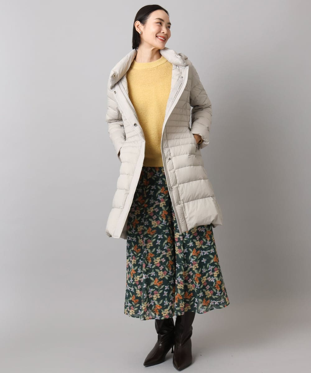 FMVBD41610 MICHEL KLEIN(ミッシェルクラン) [定番人気]2WAYストレッチダウンミドルコート ネイビー