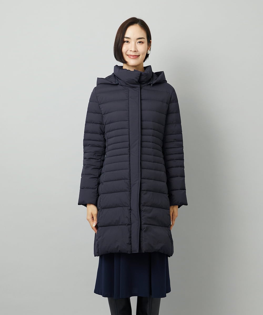 FMVBD41610 MICHEL KLEIN(ミッシェルクラン) [定番人気]2WAYストレッチダウンミドルコート ネイビー