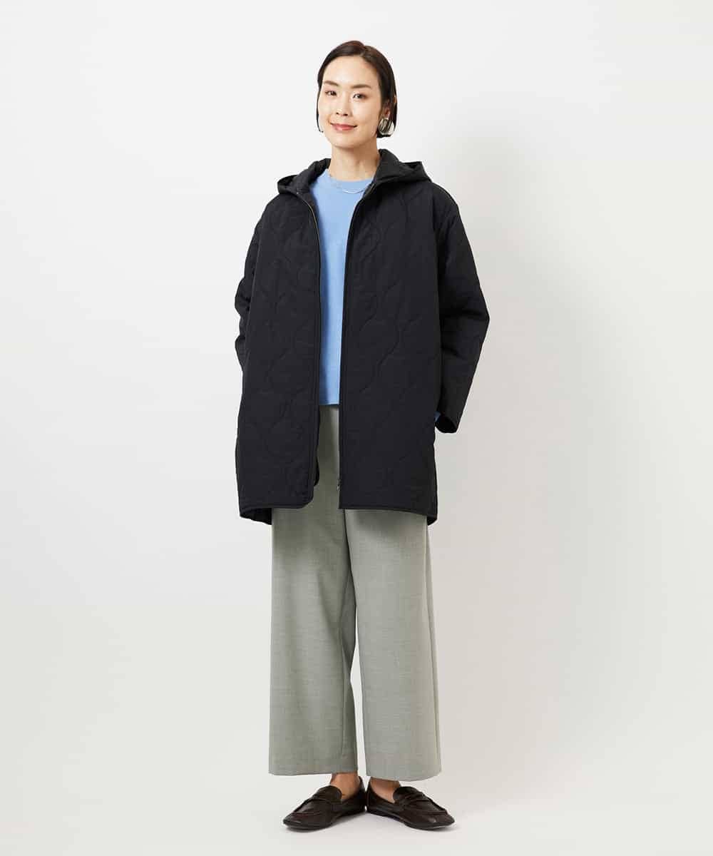 FMVBD70250 MICHEL KLEIN(ミッシェルクラン) キルティングコート ブラック