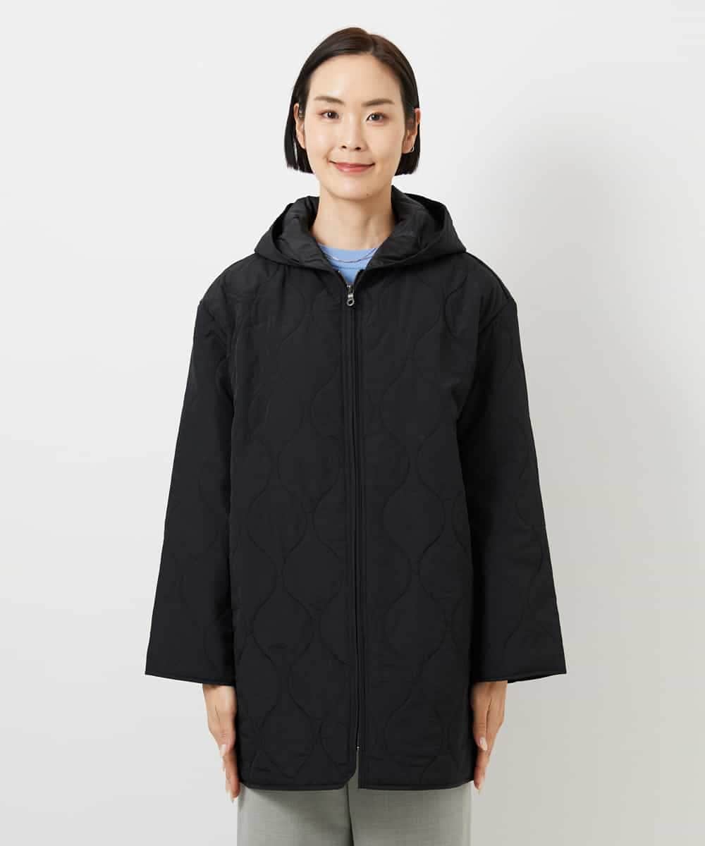 FMVBD70250 MICHEL KLEIN(ミッシェルクラン) キルティングコート ブラック