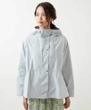 FMVDP12290 MICHEL KLEIN(ミッシェルクラン) 【洗える】デザインライトブルゾン ライトブルー(50)