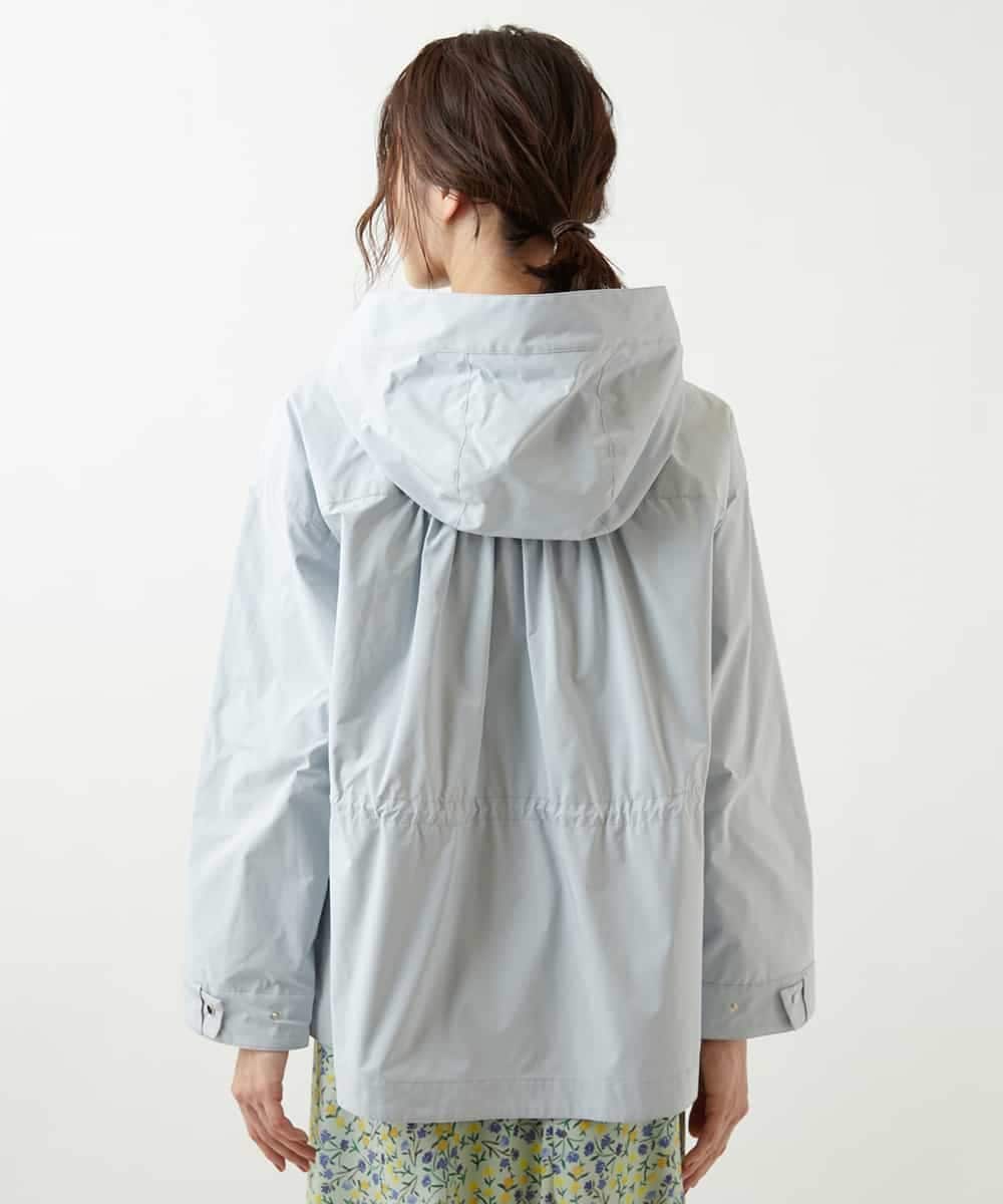 FMVDP12290 MICHEL KLEIN(ミッシェルクラン) 【洗える】デザインライトブルゾン ライトブルー(50)