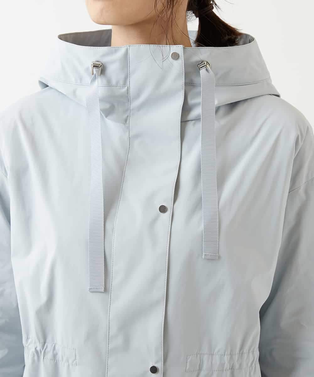 FMVDP12290 MICHEL KLEIN(ミッシェルクラン) 【洗える】デザインライトブルゾン ライトブルー(50)