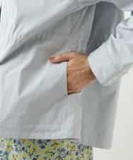 FMVDP12290 MICHEL KLEIN(ミッシェルクラン) 【洗える】デザインライトブルゾン ライトブルー(50)