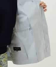 FMVDP12290 MICHEL KLEIN(ミッシェルクラン) 【洗える】デザインライトブルゾン ライトブルー(50)