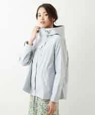 FMVDP12290 MICHEL KLEIN(ミッシェルクラン) 【洗える】デザインライトブルゾン ライトブルー(50)