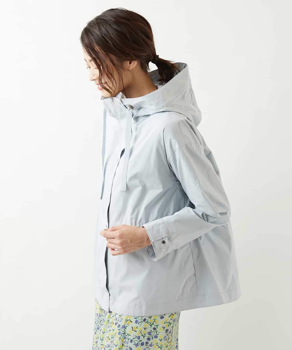 FMVDP12290 MICHEL KLEIN(ミッシェルクラン) 【洗える】デザインライトブルゾン ライトブルー(50)