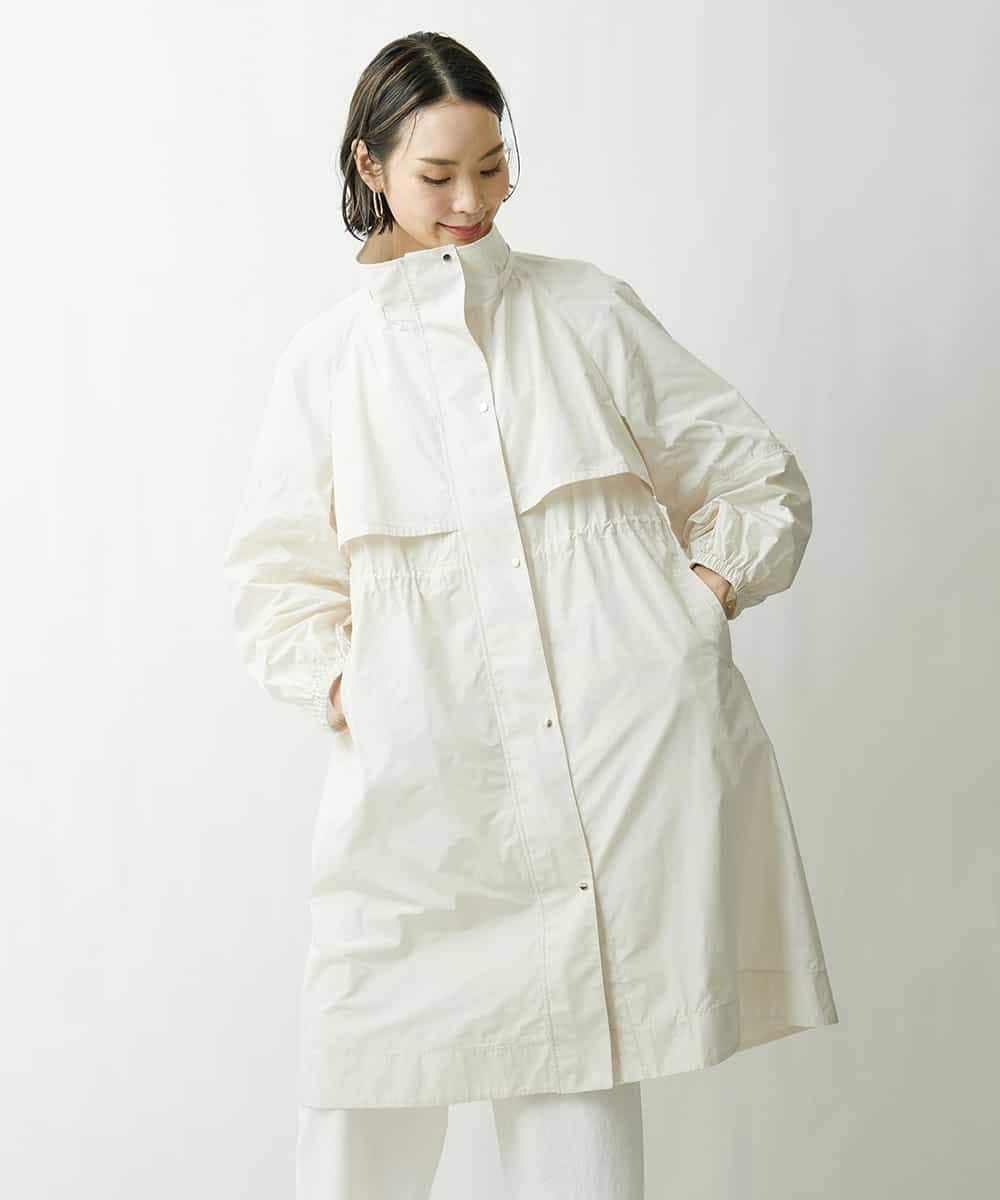 FMVDS11530 MICHEL KLEIN(ミッシェルクラン) [季節の変わり目に]シャンブレータフタロングコート ブラック(94)