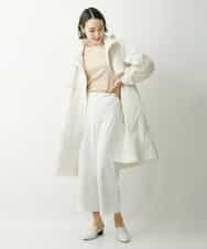 FMVDS11530 MICHEL KLEIN(ミッシェルクラン) [季節の変わり目に]シャンブレータフタロングコート ブラック(94)