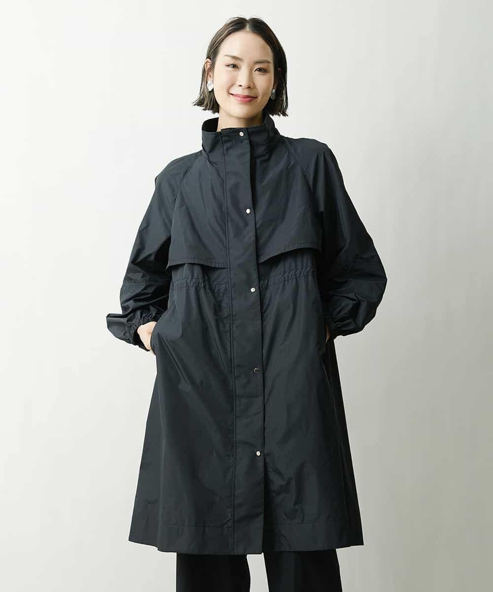 FMVDS11530 MICHEL KLEIN(ミッシェルクラン) [季節の変わり目に]シャンブレータフタロングコート ブラック(94)