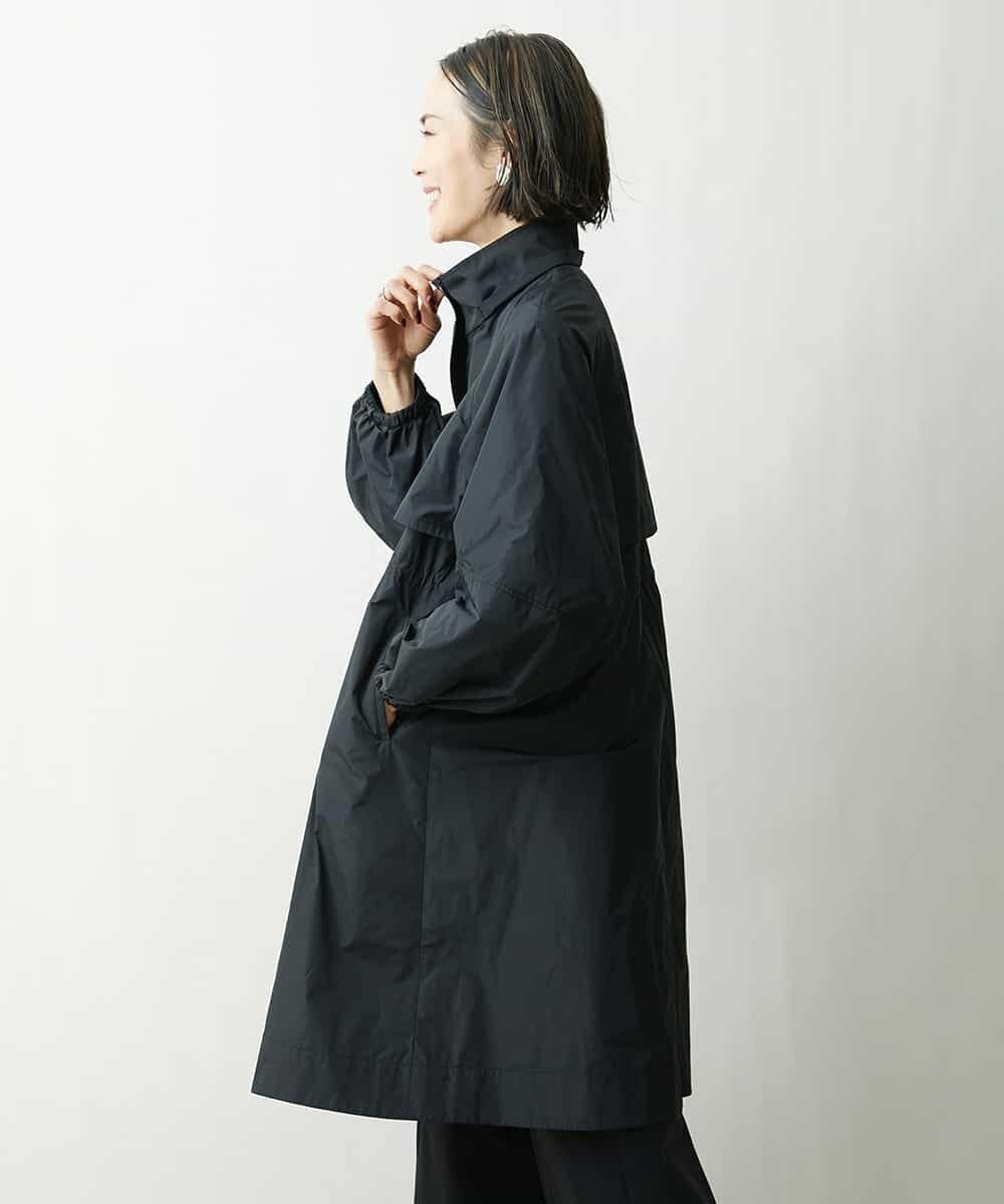 FMVDS11530 MICHEL KLEIN(ミッシェルクラン) [季節の変わり目に]シャンブレータフタロングコート ブラック(94)