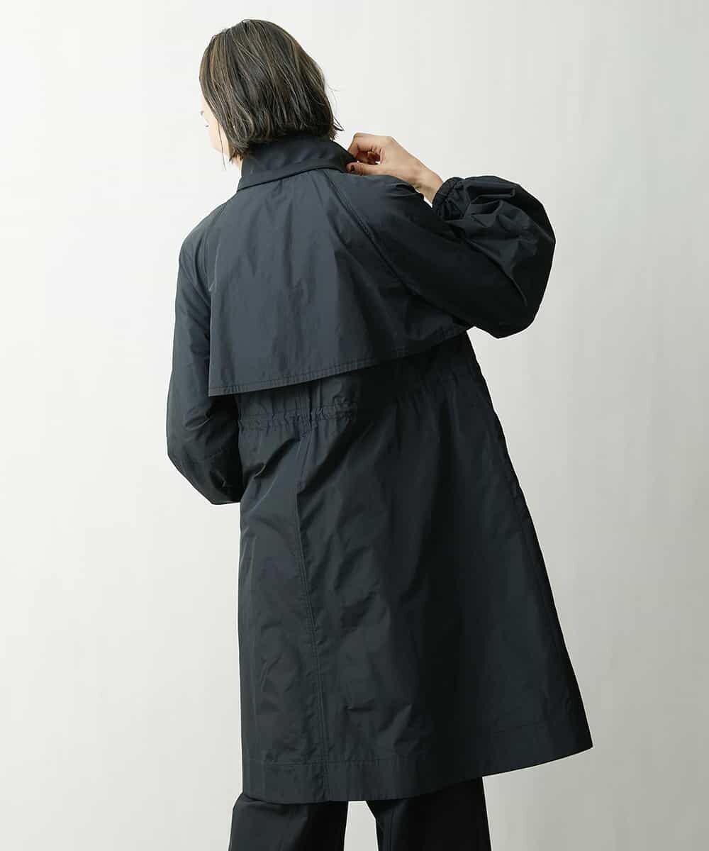 FMVDS11530 MICHEL KLEIN(ミッシェルクラン) [季節の変わり目に]シャンブレータフタロングコート ブラック(94)