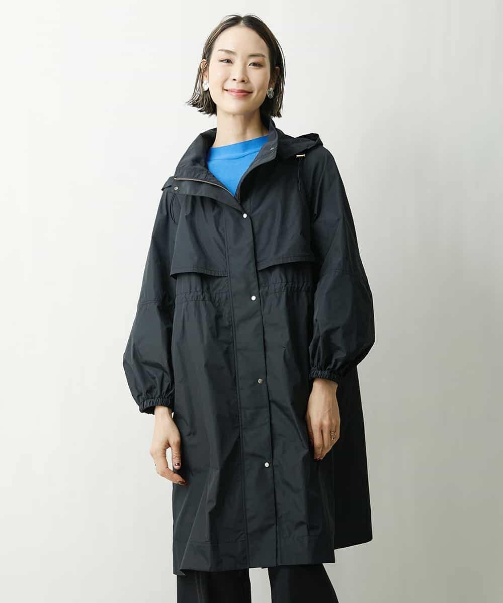 FMVDS11530 MICHEL KLEIN(ミッシェルクラン) [季節の変わり目に]シャンブレータフタロングコート ブラック(94)