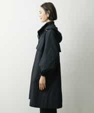 FMVDS11530 MICHEL KLEIN(ミッシェルクラン) [季節の変わり目に]シャンブレータフタロングコート ブラック(94)