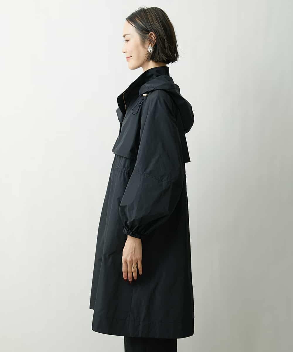 FMVDS11530 MICHEL KLEIN(ミッシェルクラン) [季節の変わり目に]シャンブレータフタロングコート ブラック(94)
