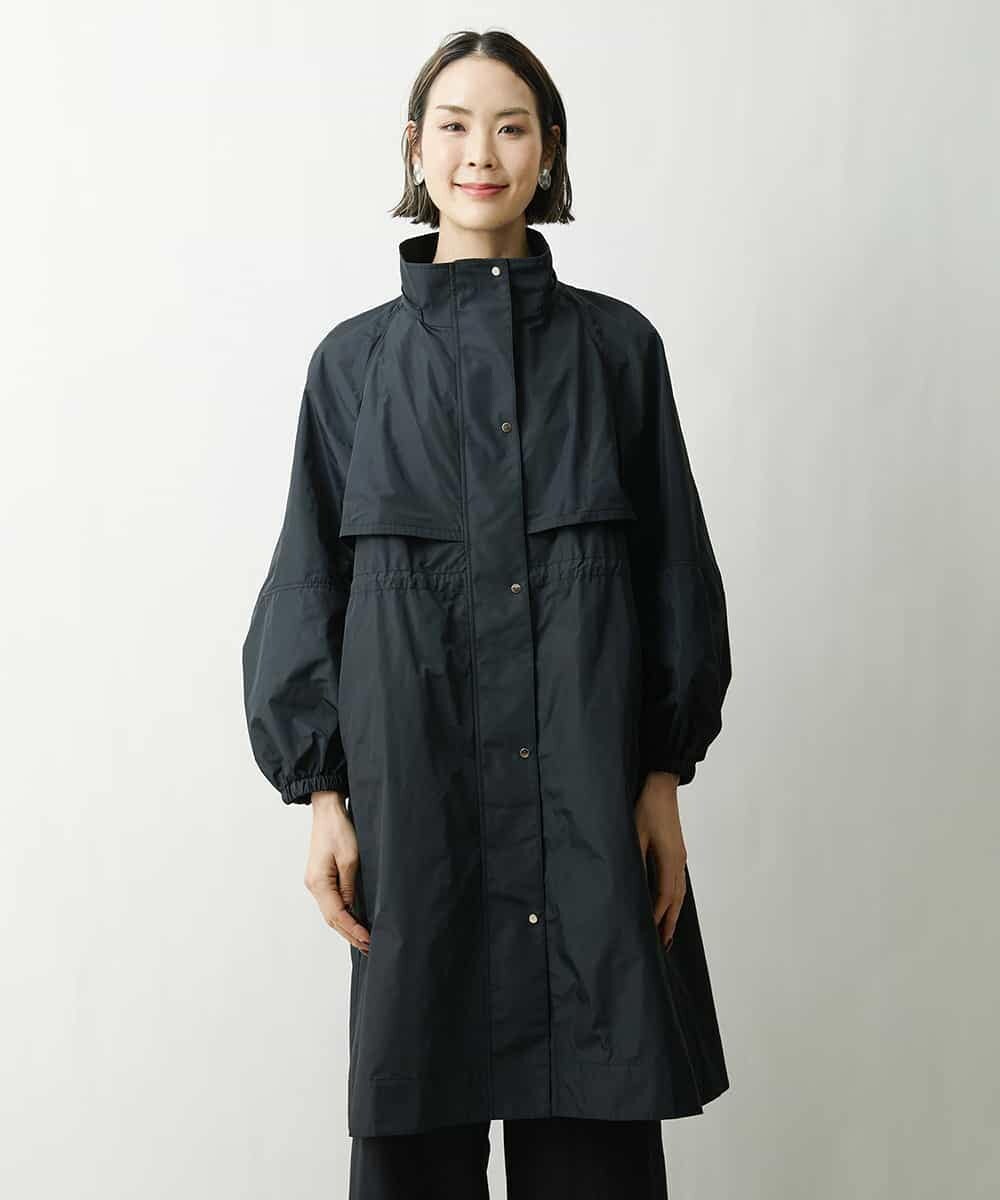 FMVDS11530 MICHEL KLEIN(ミッシェルクラン) [季節の変わり目に]シャンブレータフタロングコート ブラック(94)