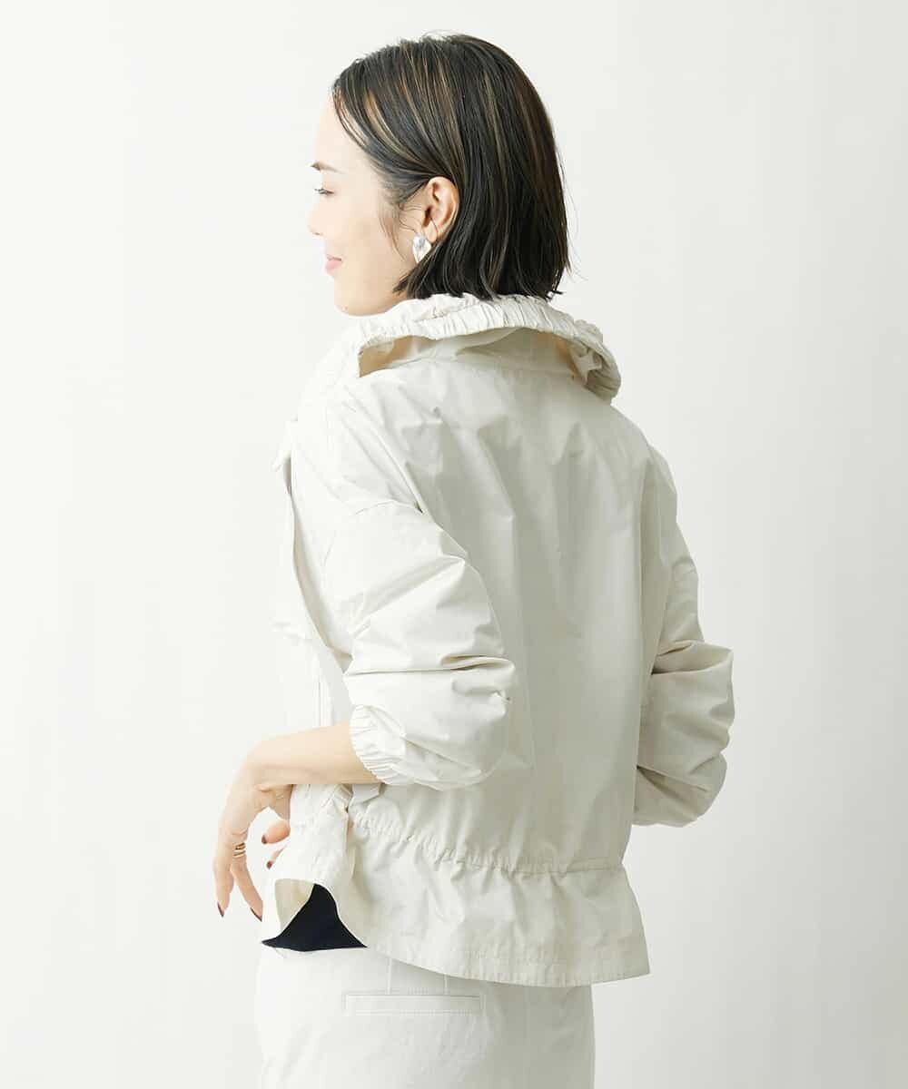 FMVDS12430 MICHEL KLEIN(ミッシェルクラン) [季節の変わり目に]シャンブレータフタショートブルゾン アイボリー(91)