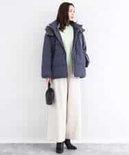 FNFBD01080 MK MICHEL KLEIN(MK ミッシェルクラン) モックネックニット/洗える ライトグリーン