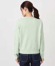 FNFBD01080 MK MICHEL KLEIN(MK ミッシェルクラン) モックネックニット/洗える ライトグリーン