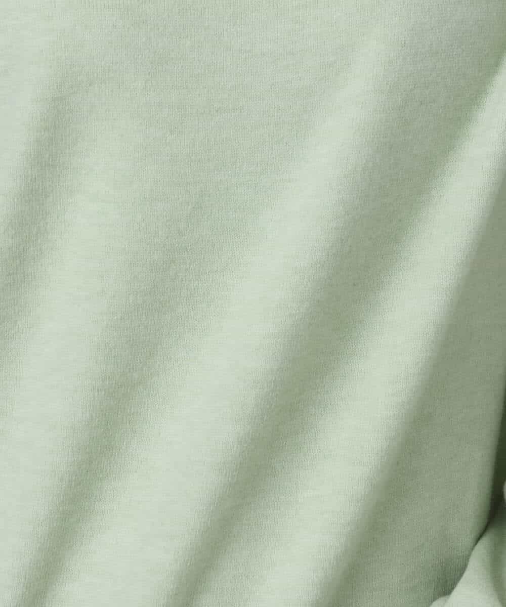 FNFBD01080 MK MICHEL KLEIN(MK ミッシェルクラン) モックネックニット/洗える ライトグリーン