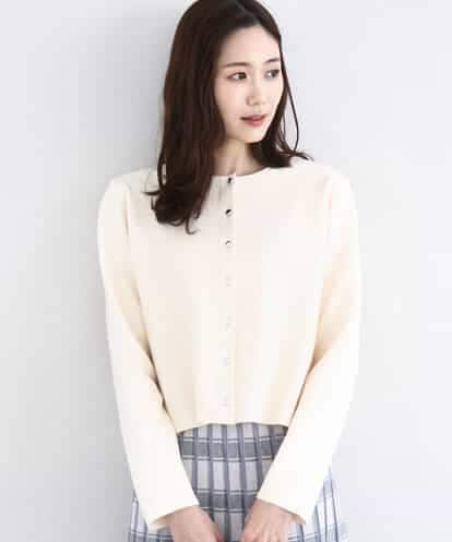 FNSBD01090 MK MICHEL KLEIN コンパクトニットカーディガン/洗える