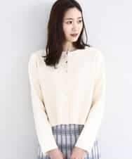 FNSBD01090 MK MICHEL KLEIN(MK ミッシェルクラン) コンパクトニットカーディガン/洗える アイボリー