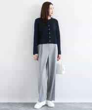 FNSBD01090 MK MICHEL KLEIN(MK ミッシェルクラン) コンパクトニットカーディガン/洗える アイボリー