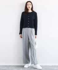 FNSBD01090 MK MICHEL KLEIN(MK ミッシェルクラン) コンパクトニットカーディガン/洗える アイボリー