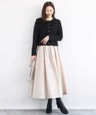 FNSBD01090 MK MICHEL KLEIN(MK ミッシェルクラン) コンパクトニットカーディガン/洗える アイボリー