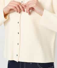 FNSBD01090 MK MICHEL KLEIN(MK ミッシェルクラン) コンパクトニットカーディガン/洗える アイボリー