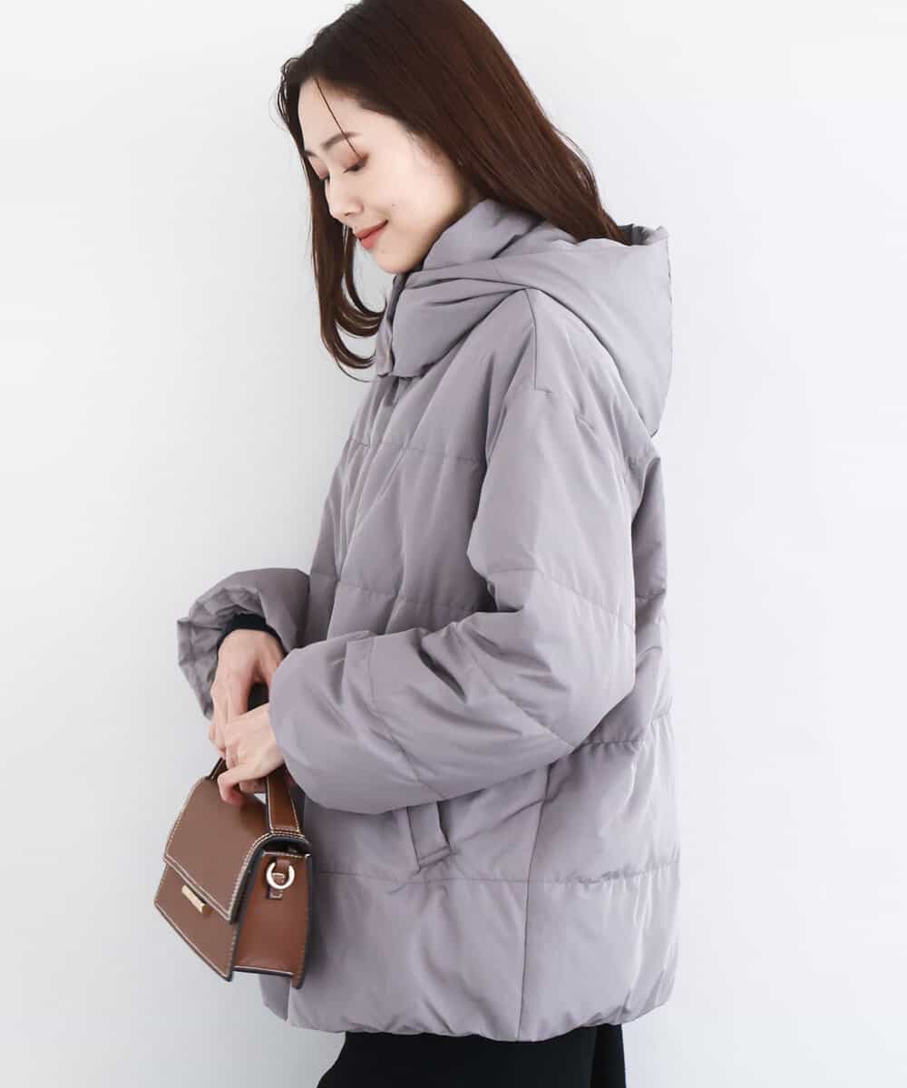 FNVBD01190 MK MICHEL KLEIN(MK ミッシェルクラン) フーデッドライトダウンコート モカ