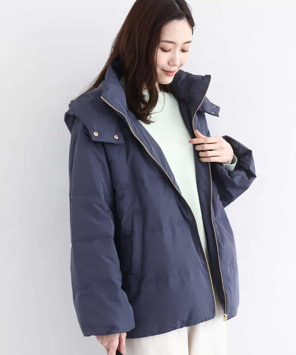 FNVBD01190 MK MICHEL KLEIN(MK ミッシェルクラン) フーデッドライトダウンコート モカ