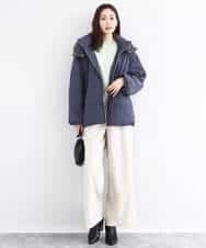 FNVBD01190 MK MICHEL KLEIN(MK ミッシェルクラン) フーデッドライトダウンコート モカ