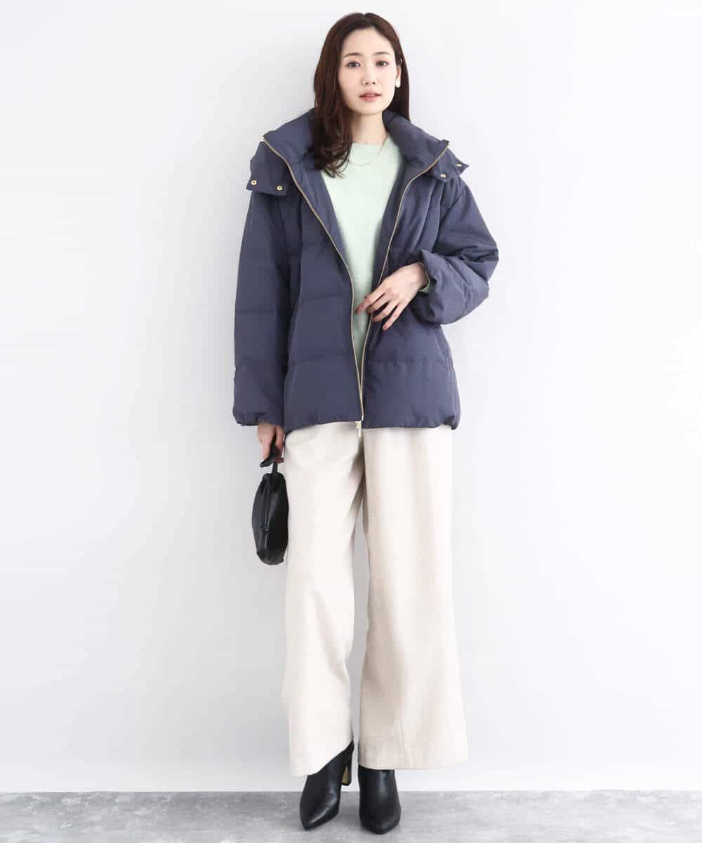 FNVBD01190 MK MICHEL KLEIN(MK ミッシェルクラン) フーデッドライトダウンコート モカ