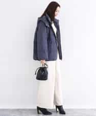 FNVBD01190 MK MICHEL KLEIN(MK ミッシェルクラン) フーデッドライトダウンコート モカ