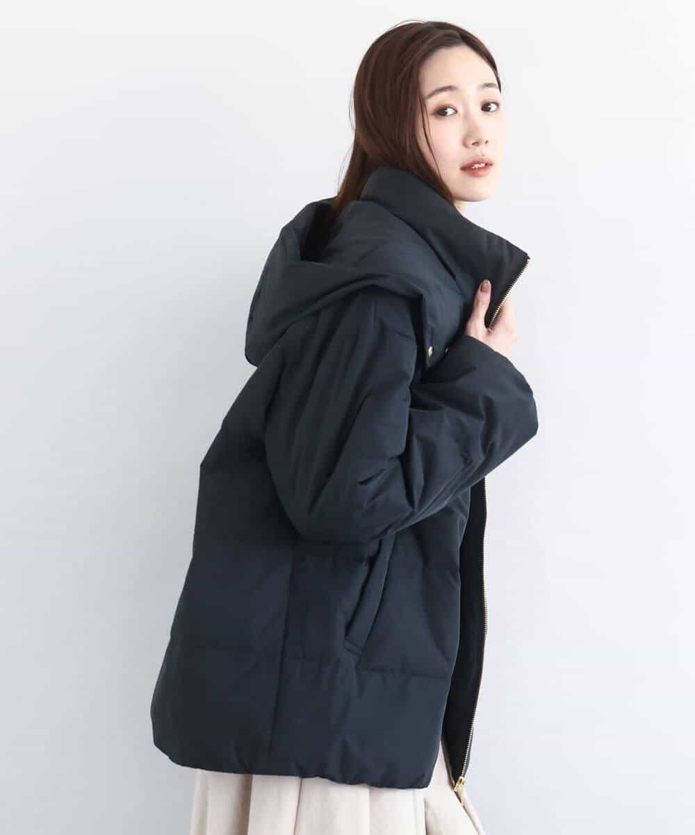 FNVBD01190 MK MICHEL KLEIN(MK ミッシェルクラン) フーデッドライトダウンコート モカ