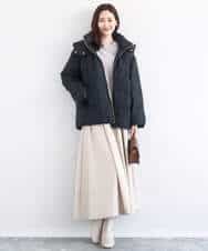 FNVBD01190 MK MICHEL KLEIN(MK ミッシェルクラン) フーデッドライトダウンコート モカ