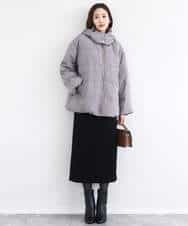 FNVBD01190 MK MICHEL KLEIN(MK ミッシェルクラン) フーデッドライトダウンコート モカ