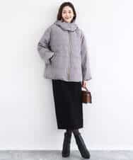 FNVBD01190 MK MICHEL KLEIN(MK ミッシェルクラン) フーデッドライトダウンコート モカ