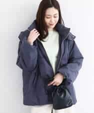 FNVBD01190 MK MICHEL KLEIN(MK ミッシェルクラン) フーデッドライトダウンコート ネイビーグレー