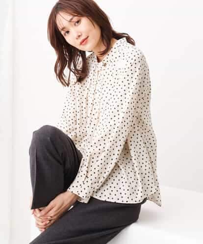 FOBAV54140 MK MICHEL KLEIN マルチwayボウタイブラウス/洗える