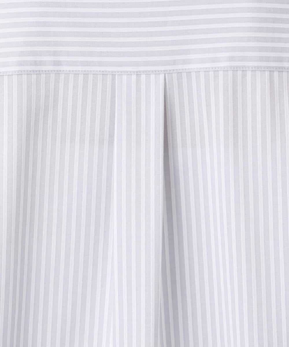 FOBFD02110 MK MICHEL KLEIN(MK ミッシェルクラン) ストレッチジャージシャツ/洗える ライトグレー