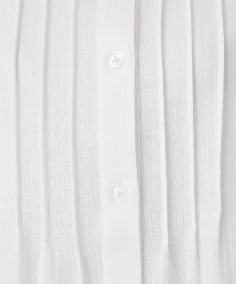 FOBFD02110 MK MICHEL KLEIN(MK ミッシェルクラン) ストレッチジャージシャツ/洗える ライトグレー