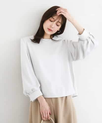 FOBFD14140 MK MICHEL KLEIN ボリュームスリーブブラウス/撥水/防シワ/洗える