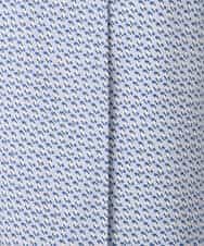 FOBGD21140 MK MICHEL KLEIN(MK ミッシェルクラン) 幾何柄バンドカラーブラウス/洗える ライトブルー